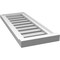 Ekena Millwork Vertical Surface Mount PVC Gable Vent: Functional, w/ 2"W x 2"P Brickmould Sill Frame, 12"W x 30"H GVPVE12X3003SF - alternate 2